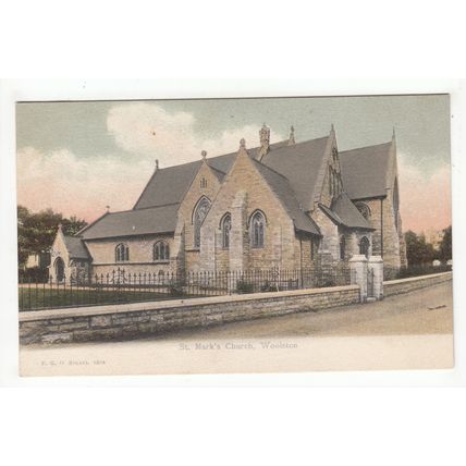 St Mark's Church Woolston Postcard Southampton Hampshire FGO Stuart 1334