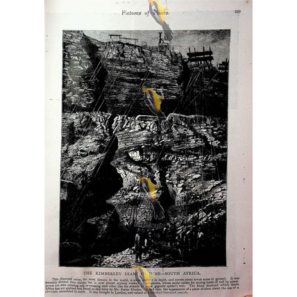Kimberley Diamond Mine, S Africa (Ojcow Poland, Reverse), Book Illustration 1893