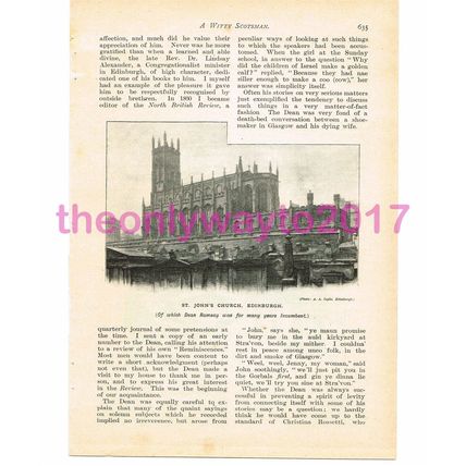 St Johns Church, Edinburgh, Scotland, Book Illustration (Print), c1899