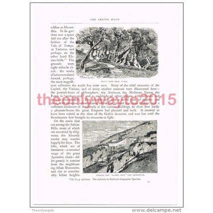 Tivoli and Subiaco, San Benedetto, Italy, Book Illustration (Print), c1891