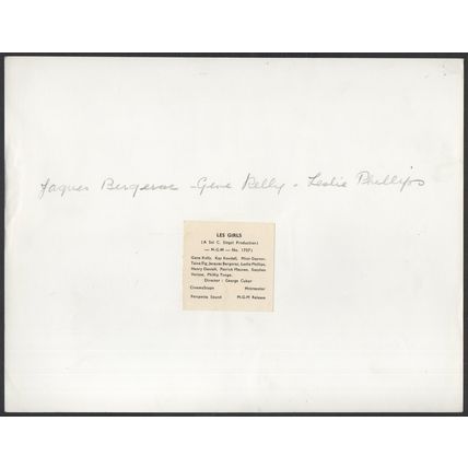 LES GIRLS 1957 Jacques Bergerac, Gene Kelly, Leslie Phillips 10x8 STILL