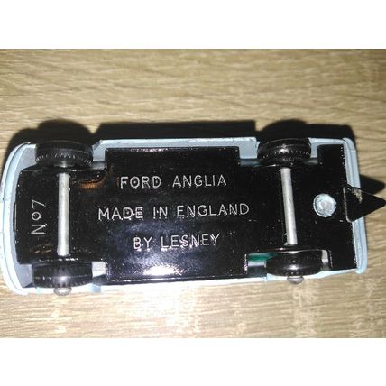Matchbox - No7 Ford Anglia - with Replica Box
