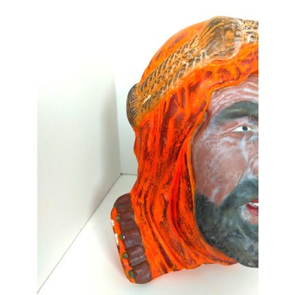 Middle Eastern/Syrian/Arabian Man w/ Beard/ Wall hang - Bossons Type Chalkware