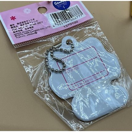 A New Vintage Sanrio 1997 Hello Kitty Small Mini Luggage Tag Keychain Bag Tag