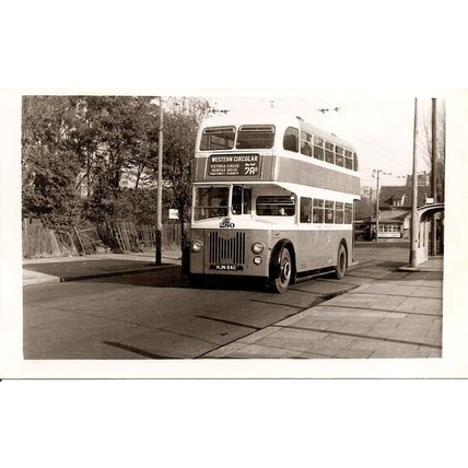 Black & White Photograph of Southend Corporation Transport - HJN 840