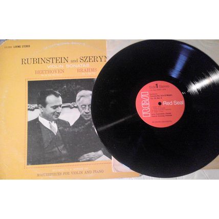 4 classical violin vinyl LPs lot : Milstein, Szeryng, Primrose and Kremer