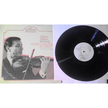 4 classical violin vinyl LPs lot : Milstein, Szeryng, Primrose and Kremer