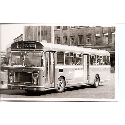 Black & White Photograph of Bristol Omnibus Co. Ltd. - YHU 509J