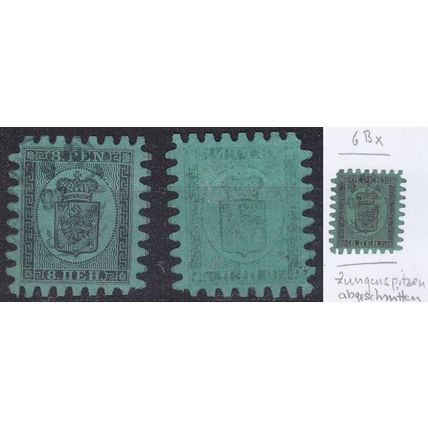 FINNLAND FINLAND SUOMI [1866] MiNr 0006 Bx ( O/used ) [01] s/ Bescheibung descri