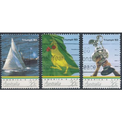 Australian Victory In America's Cup - Australia 1986 - FH - SG 1036/8
