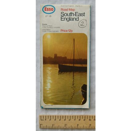 1971 Esso Road Map Section 2 South-East England