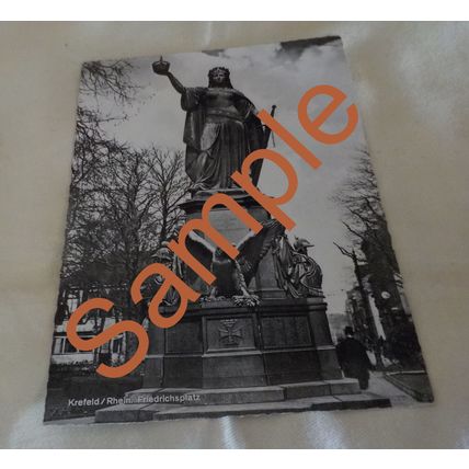 6 x Unused Vintage B&W Postcards of Krefeld, Germany
