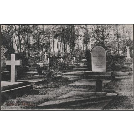 Cemetry, Ambala, c.1910 - Moorli Dhur Postcard