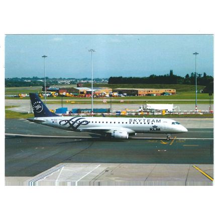 EMBRAER 190 AIRCRAFT KLM /SKYTEAM. CARD NO W160