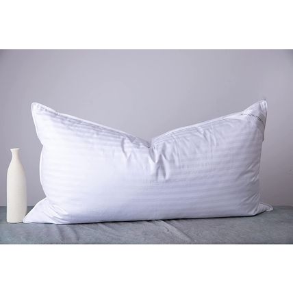 King Size Goose down Feather Hotel Collection Bed Pillows for Sleeping One Pillo