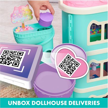 Gabby’S Dollhouse, Purrfect Dollhouse with 15 Pieces Including Toy Figures, Furn