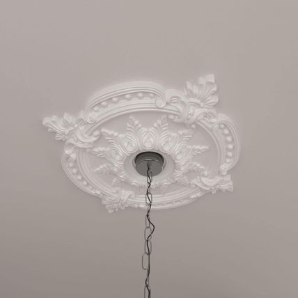 Ekena Millwork CM28BE 28 3/8"OD X 3 3/4"ID X 1 5/8"P Benson Classic Ceiling Meda