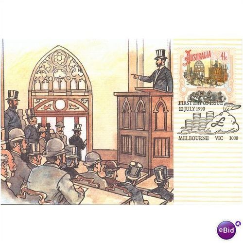 Australia FDI Postcard mint set 1990 - 'Boom Time'