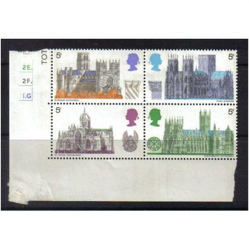 1969 GB CATHEDRALS BLOCK MNH SG 796-799