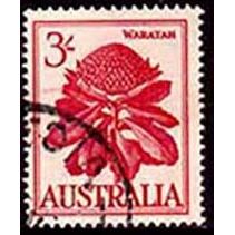 Australia 1959 Flowers 3/- Used Stamp..