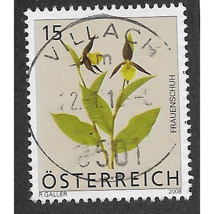 AUT 2008 15c 'FLORA DEFINITIVES ' FINE USED (EBID56-299)