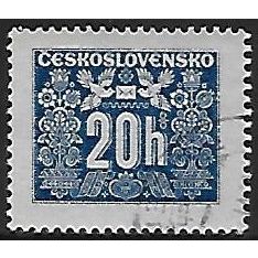 Po Mi 68: 20 h. blue Postage Due Stamp.