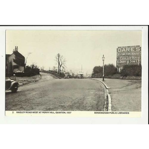 Warwickshire QUINTON Hagley Road West Postcard by Birmingham Libraries (2)