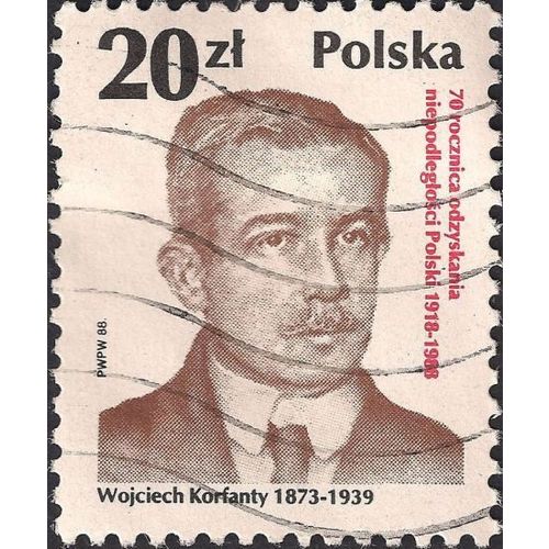 POLAND, Wojciech Korfanty, brown 1988, 20 Zl