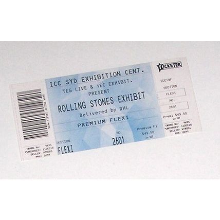 THE ROLLING STONES EXHIBIT - SYDNEY AUSTRALIA - DECEMBER 2018 - 1 x TICKET