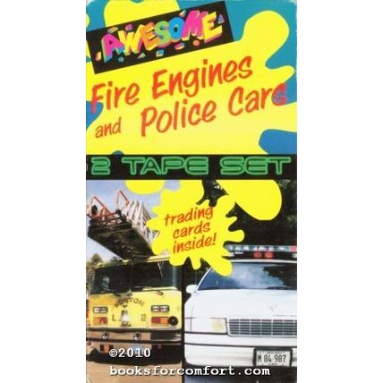 Awesome Fire Engines and Police Cars VHS Video