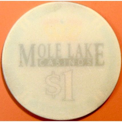 Mole Lake. $1 Casino Chip. Crandon, WI. X95.
