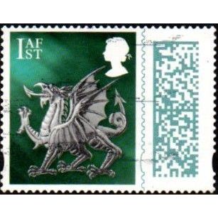 2022 Wales Regional. 1st Value. QR Code. From Counter Sheet. Fine Used Off Paper