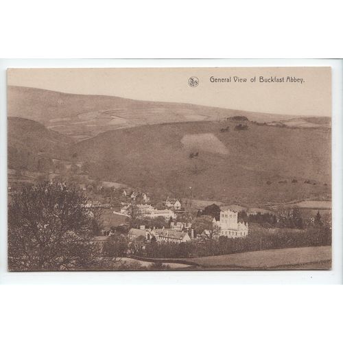 General View of Buckfast Abbey Devon Postcard Publisher Ern Thill