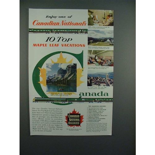 1955 Canadian National Railways Ad - Enjoy Vacations