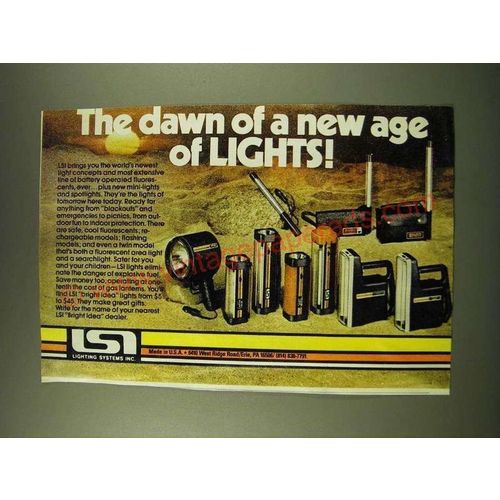 1978 Lighting Systems Inc. Ad - The dawn of a new age of lights