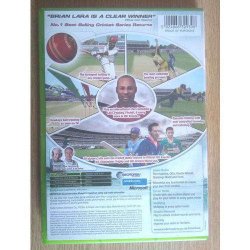 XBOX (Microsoft): Brian Lara International, Cricket 2005: