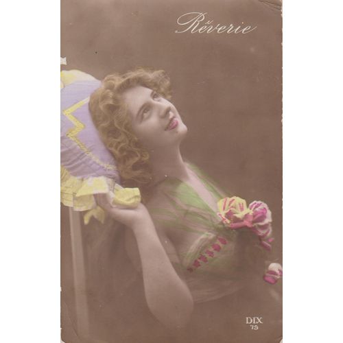 France circa 1916 Reverie by Piprot of Boulogne sent Christmas to soldier