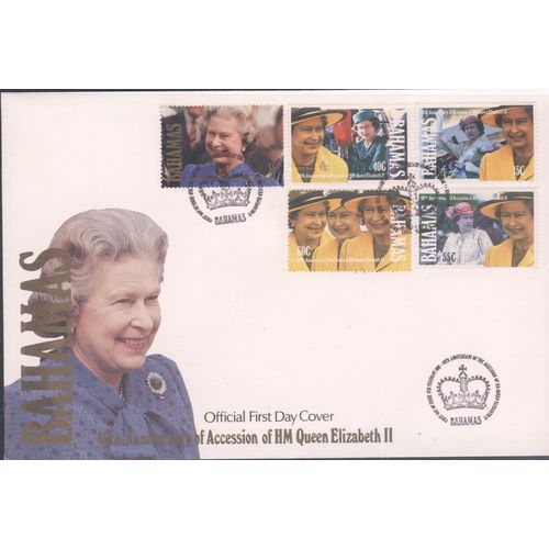 Bahamas FDC 1992 - 40th Anniversary of Accession of Queen Elizabeth II