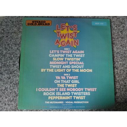 The Hiltonaires ‎– Let's Twist Again (MER 416) 1976 (LP)