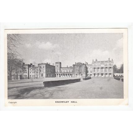 Knowsley Hall Nr Liverpool Merseyside Postcard B