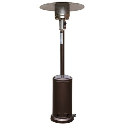 Patio Porch Deck Propane Heater Bronze Stainless w/Wheels Commercial Residential