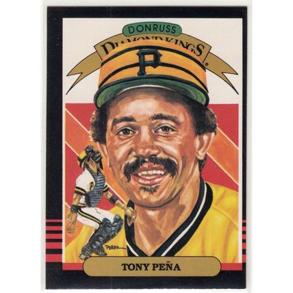 1985 Donruss baseball card 24 Tony Pena Diamond King