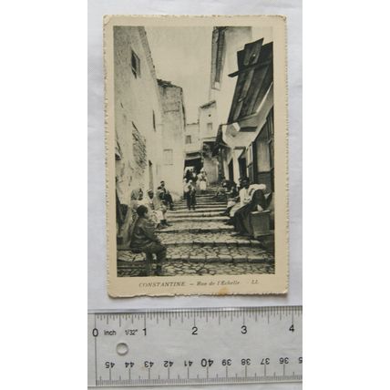 vintage Postcard Constantine, Algeria, Rue de l'Échelle