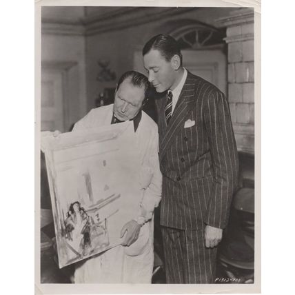 John Lavery Irish Painter Herbert Marshall Hollywood 10x8 Old Press Photo