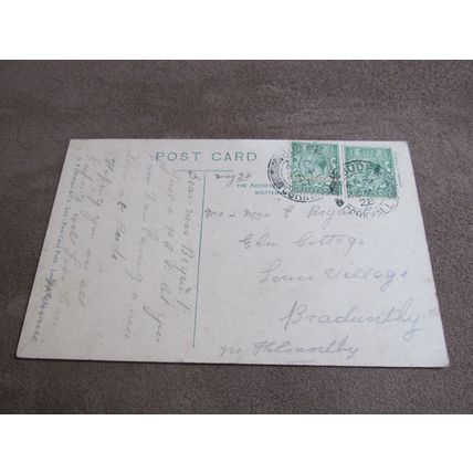 1928 fr Stengel Postcard - St Michael's Church interior - Bude, Cornwall