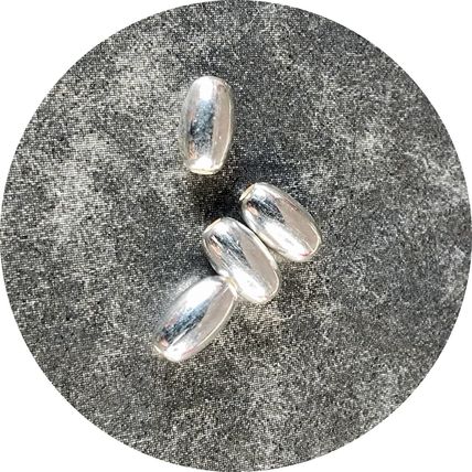 Silver Sterling 925 Oval Beads 4x7mm Jewellery Making Quality 3 pack sizes C26