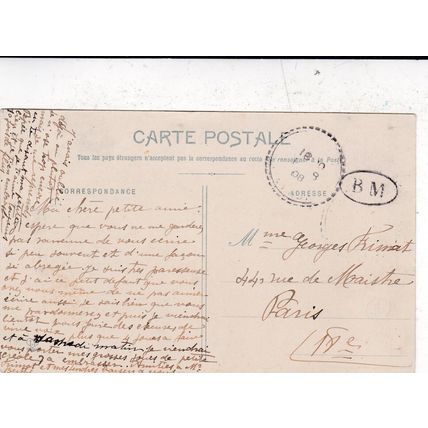 Fronsac La Tour France Postcard posted 1908 VGC