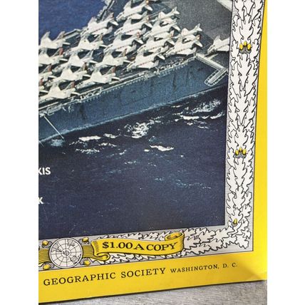 National Geographic Magazine February 1965 Nuclear Age - Vintage Collectable
