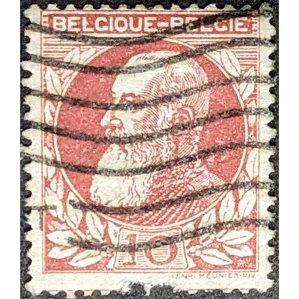 STAMP Belgium SG99 1905 10c King Leopold II Used spacefiller
