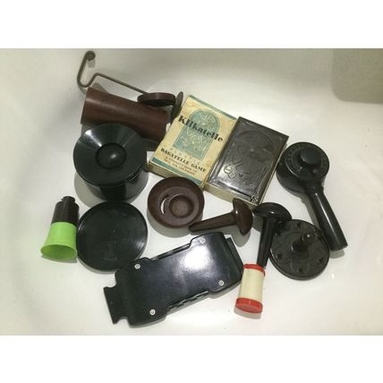 bakelite joblot bagatelle klikatelle darning mushroom regle du jeu le monac rare
